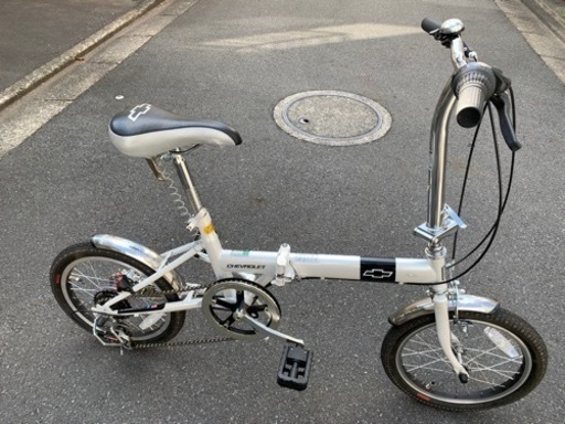 受け渡し者決定しました！折り畳み自転車（白）収納バッグ付き