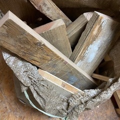 建築端材　柄袋1袋分　焚き火　薪