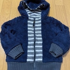 100／あったかアウターリバーシブル青白・ネイビーの画像