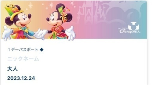 ディズニー　シー　12/24