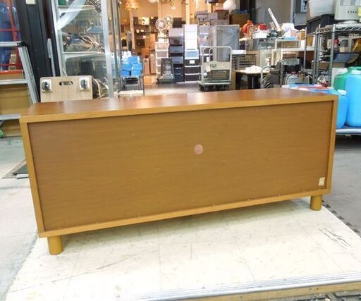 矢木工作所 テレビボード 幅118.5cm すりガラス/ミストガラス 北欧デザイン AVボード TV台 札幌市 新道東店
