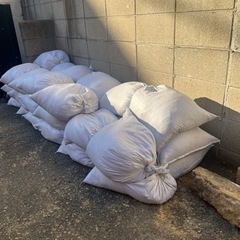 残土　土嚢　譲ります。