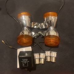 Z50J モンキー　純正ウインカー、取り付けボルト、LED電球　...