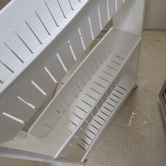 スリム洗剤ワゴン3段の画像