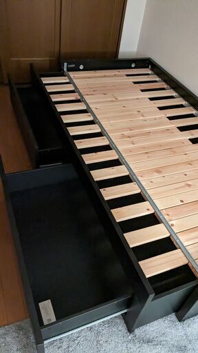 FLEKKE ベッドフレーム ブラック 80x200 cm 【公式通販】