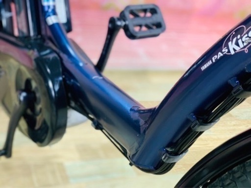 ❸5842子供乗せ電動アシスト自転車YAMAHA 20インチ良好バッテリー