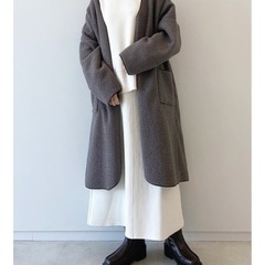 ボア×フリース リバーシブルコートの画像