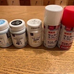 塗料　ペンキュア 4本+おまけ付きの画像