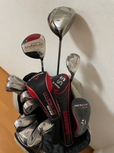 ゴルフクラブ（11本）、バッグ、シューズ　セット