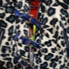 取引先決まりました。メンズレオパード柄ライダースの画像