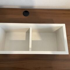 無印良品・壁に付けられる家具・箱 ライトグレー44cm