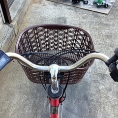238 パナソニック新機種電動アシスト自転車viviDX26インチ レッドボディー