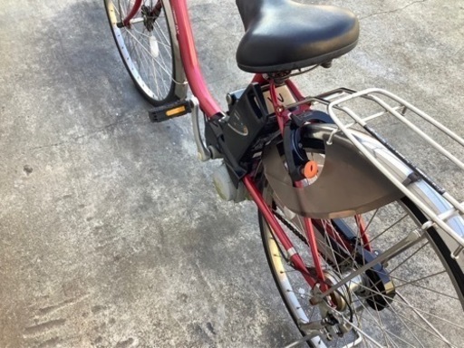 238 パナソニック新機種電動アシスト自転車viviDX26インチ　レッドボディー