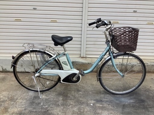 243 パナソニック新機種電動アシスト自転車vivi TX26インチ　ブルーボディー