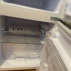 新品　未通電　昭和レトロ　おしゃれ冷蔵庫　81ℓの画像