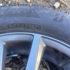 155/65R13ブリヂストンスタッドレスタイヤホイールの画像
