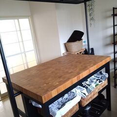 IKEA家具VADHOLMAアイランドキッチンテーブル譲ります。 (なか IKEA家具VADHOLMAアイランドキッチンテーブル譲ります。 (なか