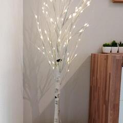 (商談中)白樺クリスマスツリー 120cm LED 防水タイプ