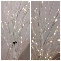 (商談中)白樺クリスマスツリー 120cm LED 防水タイプの画像