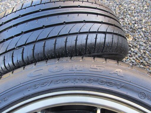 185/55R16 83Vタイヤ・アルミホイール4本セット