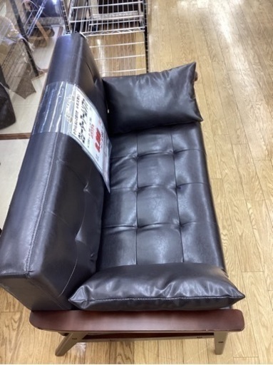 KK-65【新入荷　リサイクル品】2シーターアームソファ　ブラウン KK-65【新入荷 リサイクル品】2シーターアームソファ ブラウン