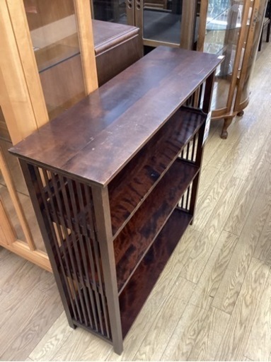 KK-66【新入荷　リサイクル品】北海道民芸家具　民芸飾り棚　クラレインテリア