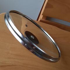 ガラス製　鍋の蓋　20cm径の画像