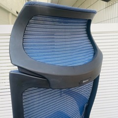 《売約済》【26万円】 オカムラ　okamura バロンチェア　baron エクストラハイバック　固定ヘッドレスト　ブラック　メッシュ　アルミ　ポリッシュ　検　オフィスチェア　デスクチェア　ハイバック　メッシュ　PCチェア　肘無し　　コンテッサ　CC85BR　Contessa seconda　ハーマンミラー　アーロンチェア　コンテッサ　エルゴヒューマン　スチールケース　リープチェア　コクヨ　イング　ランバーサポート　CP81DS-FEF6の画像