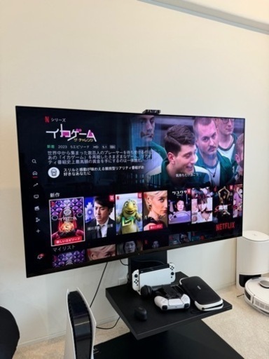 SONY XRJ-55A95K BLACK Wall Stand付き