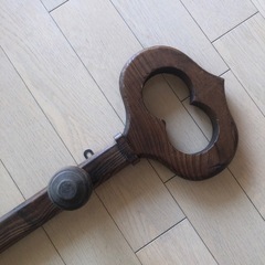 木製壁掛け3点フックの画像