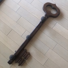 木製壁掛け3点フック