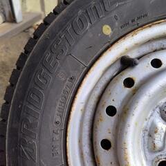 決まりました!　ブリヂストンタイヤ　軽トラスタッドレスホイール　セットの画像