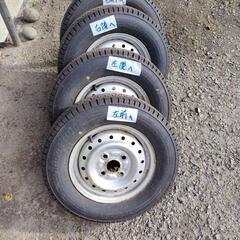 決まりました!　ブリヂストンタイヤ　軽トラスタッドレスホイール　セット