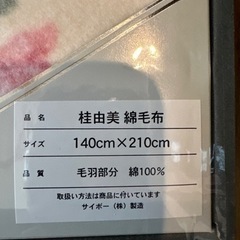 タオルケット　桂由美の画像