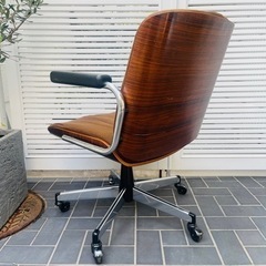 《売約済》【15万円】 ジロフレックス　giroflex  ジロフレックス　スイス　Swiss  BRASA ブラサ　チェア　オフィス　デスク　プライウッド　　検　knoll ミッドセンチュリー　mid-century 83  オフィスチェア　パソコンチェア　テレワーク　デスクチェア　の画像
