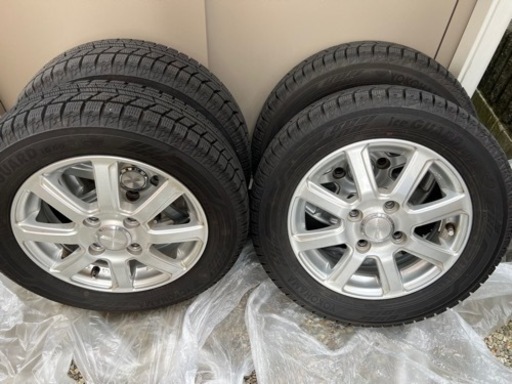 商談中。スタッドレスタイヤ YOKOHAMA ヨコハマタイヤ ice GUARD ホイールセット 4本セットです。155/65/13