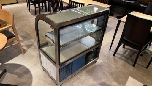 冷蔵ショーケース ケーキケース OHGU-S-900FK 100V 107L 1段 前引戸 背面壁付 W900xD500xH990mm
