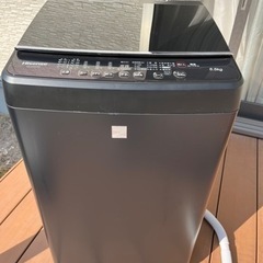 美品：Hisense HWｰG55E7KK 洗濯機 5.5kg  2020年製 の画像