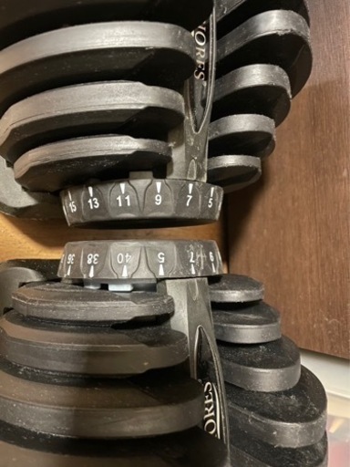 可変式ダンベル 40kgx2  27日まで
