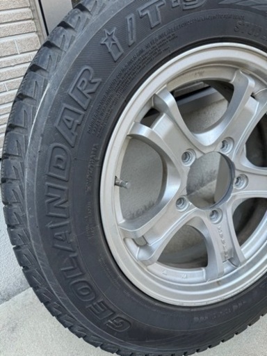 ジムニーJB23のスタッドレスタイヤとキーラーのホイール4本