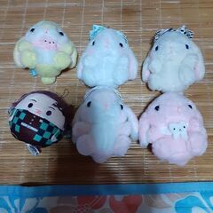 ぽてうさろっぴーミニーぬいぐるみキーホルダー
