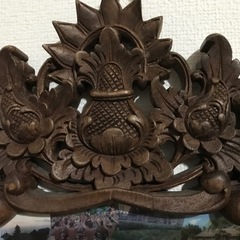 木彫りフレームの画像