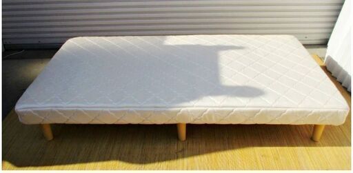 【　直接引取歓迎　】脚付き　ボンネル　マットレス　ベッド　一体式　シングルベッド　組立簡単　シンプル　コンパクト　木脚　恒盛