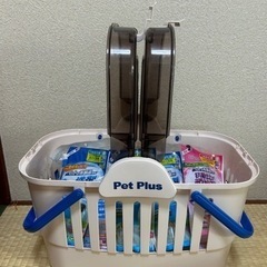 最終値下げ！ペット用品セット ペットキャリーケース 洗剤、柔軟剤 防水シーツの画像