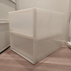 決まりました. 美品、無印衣類収納ケース２個の画像