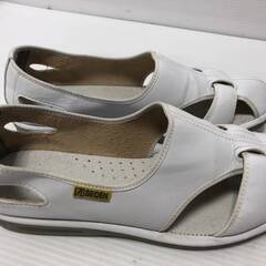 ▼0円あげます！【ミドリ安全　静電防止　作業靴　24.5㎝　中古　白】（NF230528）Zi-472-54-2Wの画像