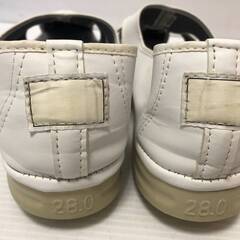 ▼0円あげます！【ミドリ安全　静電気帯電防止　作業靴　28.0㎝　中古　白】（NF230530）Zi-472-53-2Wの画像