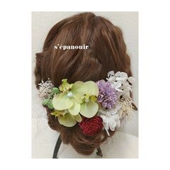 ⭕hikari to hana　結婚式☆成人式髪飾り♪　発表会　二次会　七五三ヘッドドレス☆の画像