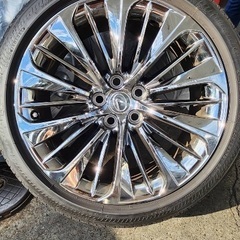 LEXUS LS 純正オプション スパッタリング ホイール ブリジストン 245 45 RF 20 トランザ T005 4本 レクサス LS500 LS500h 空気圧センサー付