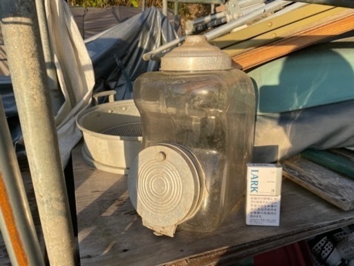 昭和　レトロ 骨董　当時物 たばこ瓶 タバコ瓶 煙草瓶 ガラス瓶 蓋付き 中古・現状品 / アンティーク インテリア 菓子瓶